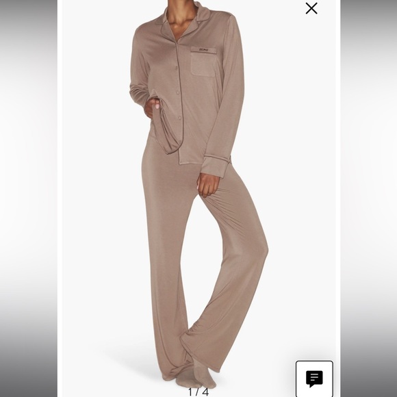 SKIMS fossil Women's Pajama Set - Picture 1 of 7